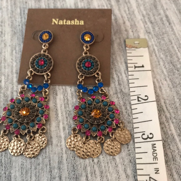 Natasha colorful long earrings 🌈 - Picture 5 of 5